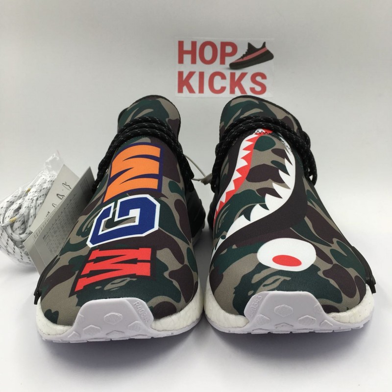 Bape x Pharrell Williams x Adidas NMD Human Race Real Boost